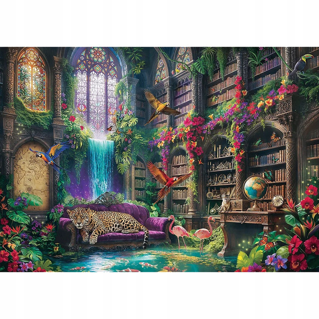 Puzzle 1000 el. Magiczna Biblioteka Baśniowy Świat Trefl
