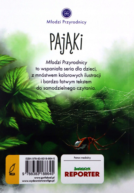 Pająki. Młodzi przyrodnicy Patrycja Zarawska
