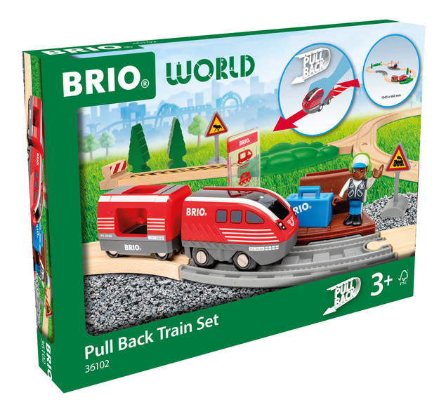 BRIO Zestaw Pull Back Train