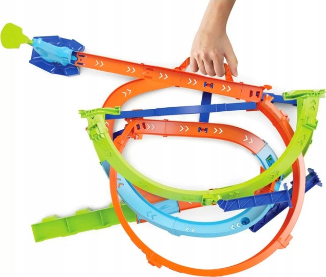 Hot Wheels Action Tor Zakręcone Tornado HTK16 z Autkiem