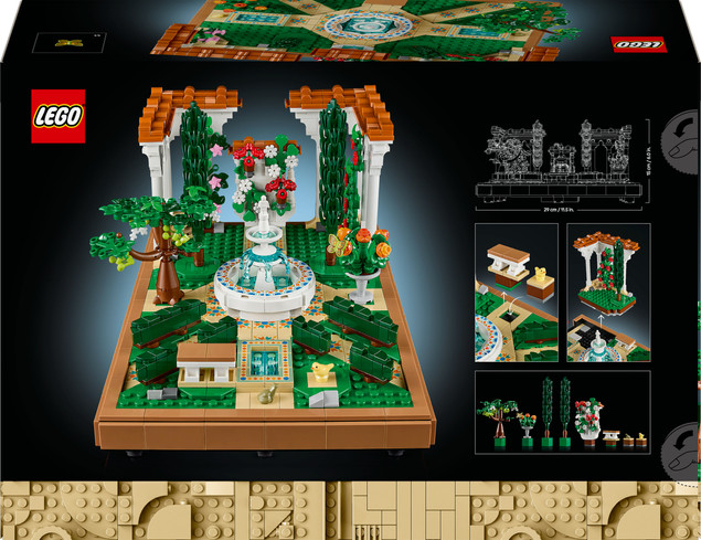 Klocki Zestaw LEGO ICONS 10359 Fontanna w Ogrodzie | Dla Dorosłych