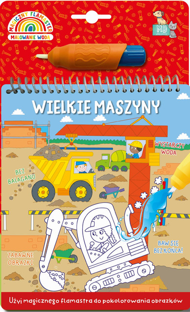 Malowanka z flamastrem wodnym - kotki Praca zbiorowa