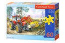 Puzzle 60 Układanka Dla Dzieci Auto Traktor Maszyna Las Wycinka 5+ Castor