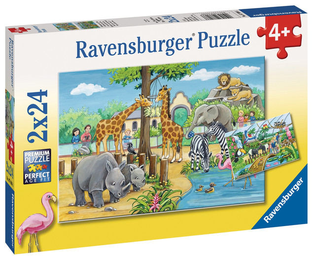 Puzzle Ravensburger 2x24 elementy 48 szt. Divoká zvířata