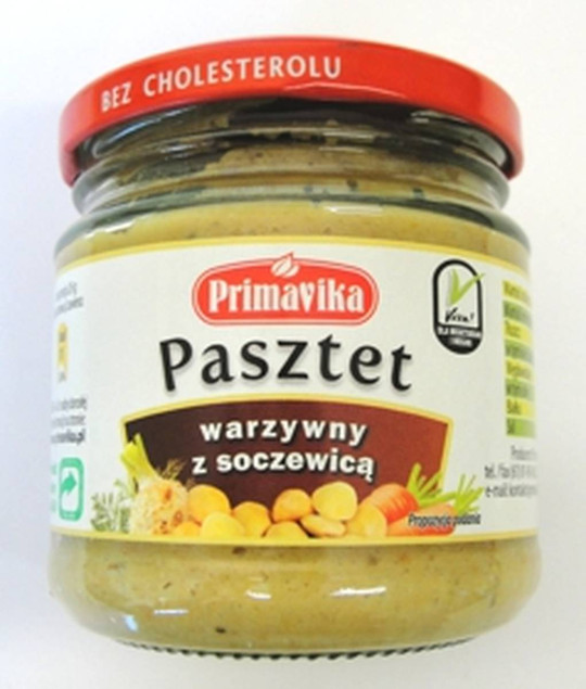 Pasztet warzywny z soczewicą 160g Primavika