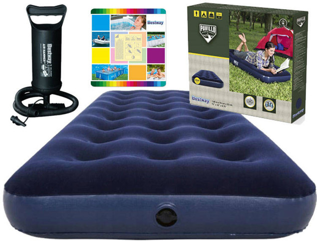 MATERAC DMUCHANY DO SPANIA 188x99 BESTWAY z POMPKĄ