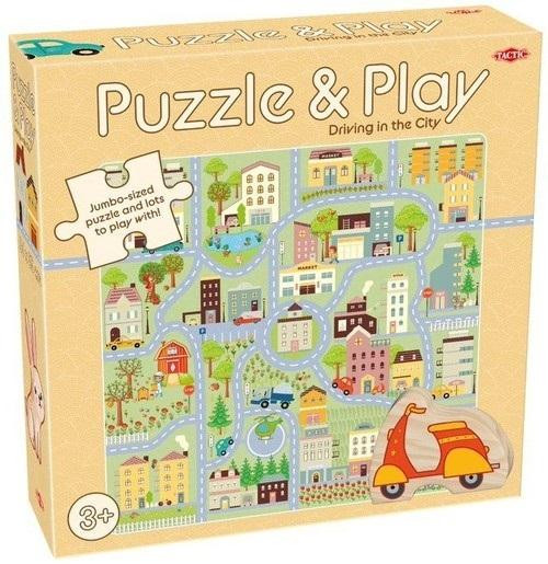 Tactic Puzzle z Grą: Miejska Przygoda 3+ (FSC Zero Plastiku)