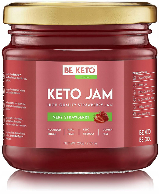 BeKeto Keto Dżem Bardzo Truskawkowy (200g)