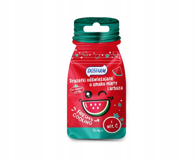 Cukierki Odświeżające Drażetki BEZ CUKRU Zestaw MIX SMAKÓW Dosfarm x10
