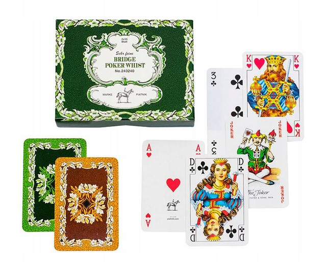 Karty Do Gry 2 Talie Klasyczne LIŚCIE DĘBU 15+ Piatnik