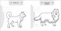 Malowanie-doklejanie. Pieski
