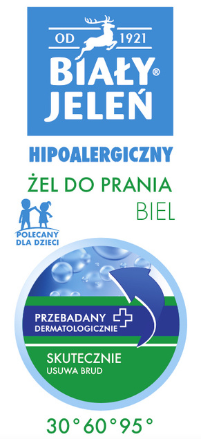 Żel Do Prania Białego Hipoalergiczny BIAŁY JELEŃ 1,5 l