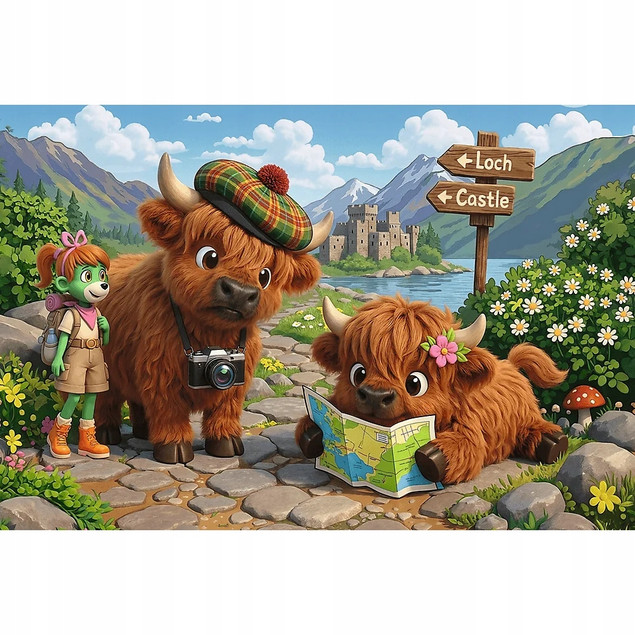 Puzzle Trefl 160 el. Inspired By Trends Urocza Krówka
