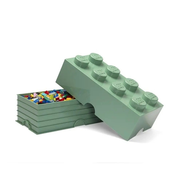 Pojemnik LEGO Storage Brick 8 Klocków Ciemny Zielony Organizer