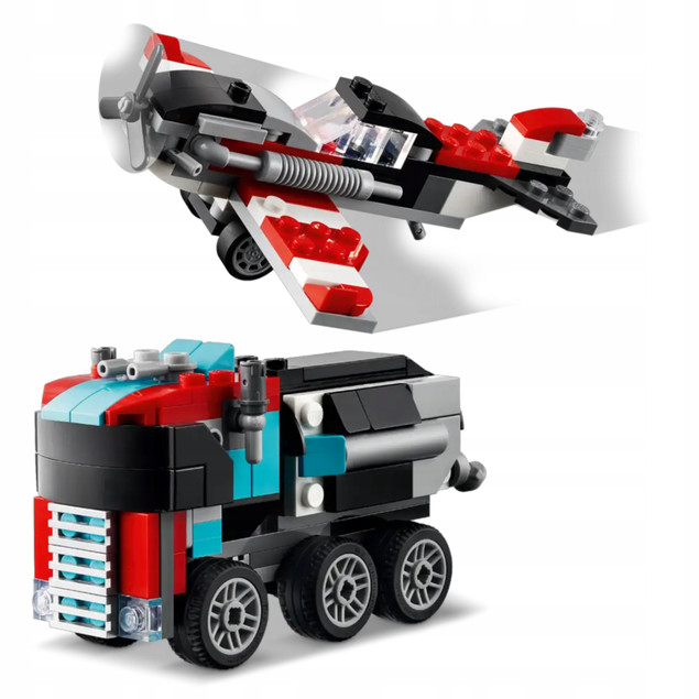 LEGO Creator Ciężarówka Z Platformą i Helikopterem 270el. 7+ 31146