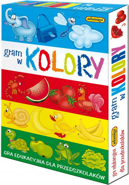 Gra edukacyjna Adamigo Gram w Kolory Nauka Barw dla Dzieci