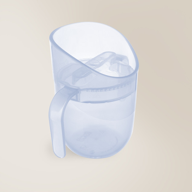 Kubek treningowy LOVI Genius 150 ml niebieski z uchwytami 6 m+