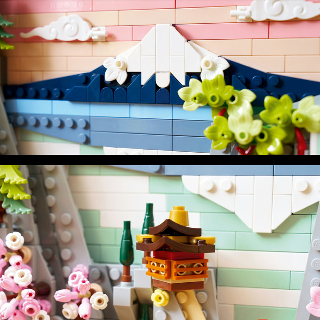 LEGO Art Japoński Krajobraz z Górą Fuji i Kwitnącą Wiśnią 31218 (1892 el.)
