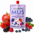 OWOLOVO Mus owocowy jabłko-truskawka-jagoda-jeżyna-malina 200 g