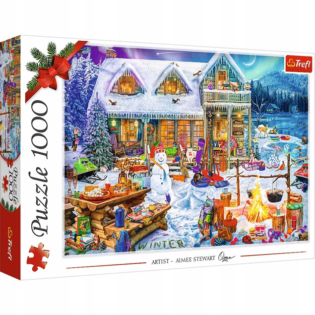 Puzzle 1000 elementów Zimowy czas 10948 Trefl Świąteczne