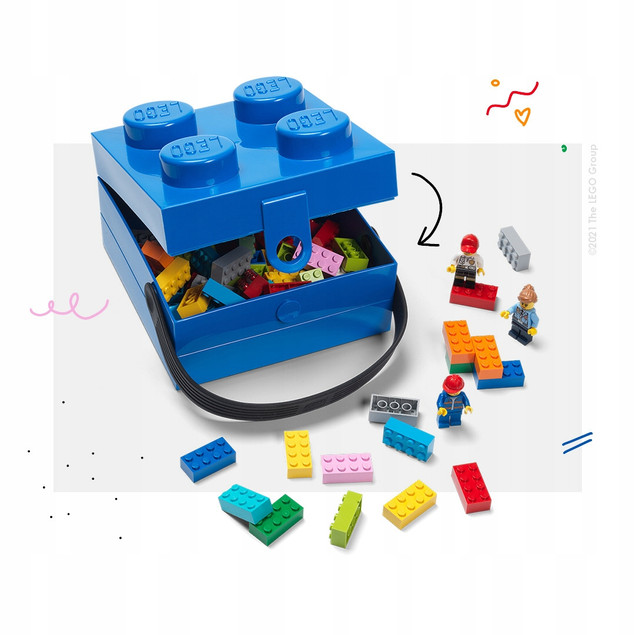 Śniadaniówka LEGO Lunchbox Klocek z Rączką 2150 ml
