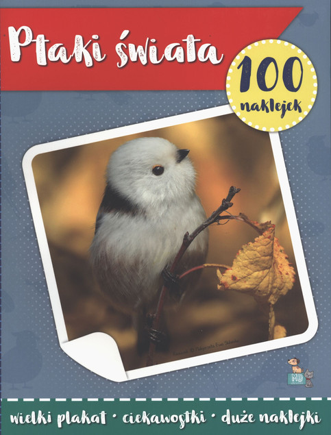 100 naklejek z plakatem. Ptaki świata Małgorzata Ewa Skibińska