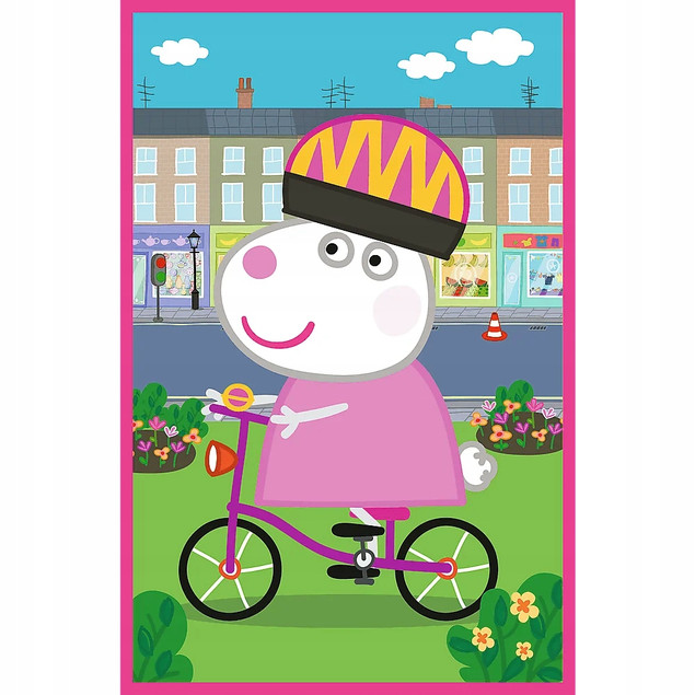 Puzzle Świnka Peppa 3 x 50 elementów 34877 Siła przyjaźni Trefl 3w1 4+