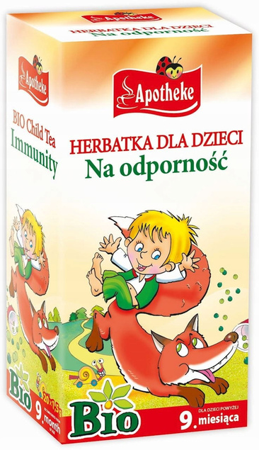 Herbatka Dla Dzieci DZIKA RÓŻA I ROKITNIK BIO 20 x 1,5g Apotheke