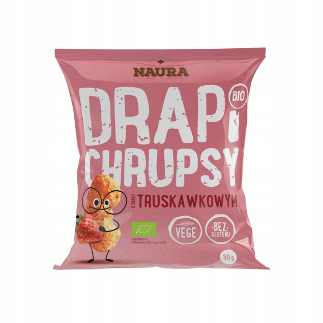Chrupki truskawkowe Drapi 50g