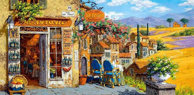 Puzzle 4000 Kolory Toskanii Castorland