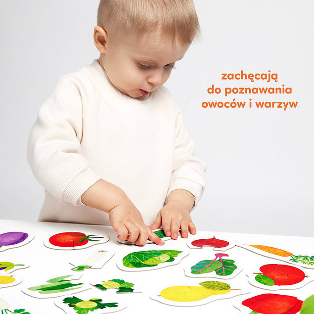 CzuCzu Puzzle do pary Owoce i warzywa 18m+