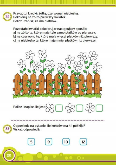 Zadania i łamigłówki 6–8 lat książeczka edukacyjna 80 stron matematyka
