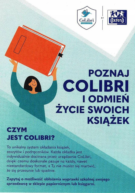 Okładka A4 Oxford CoLibri Eco Przezroczysta Antybakteryjna na Książki Zeszyty Podręczniki