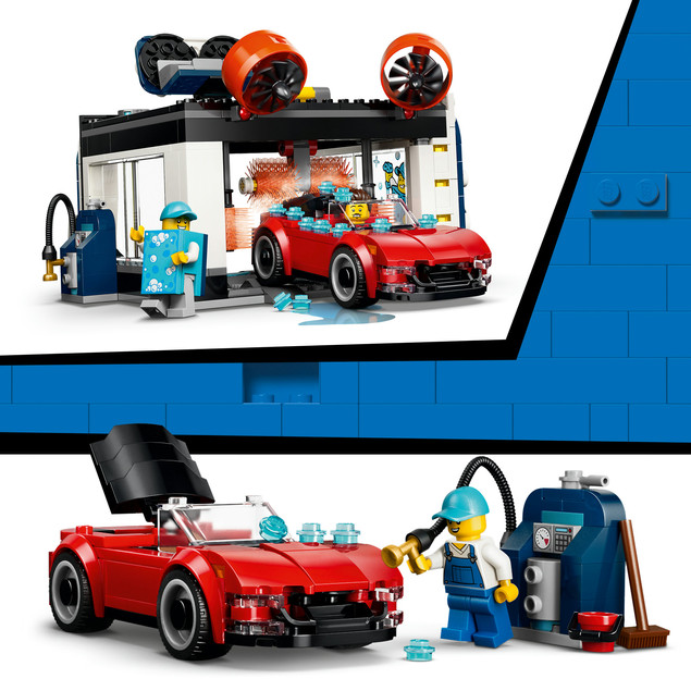 LEGO City 60497 Automatyczna Myjnia Samochodowa z Autami