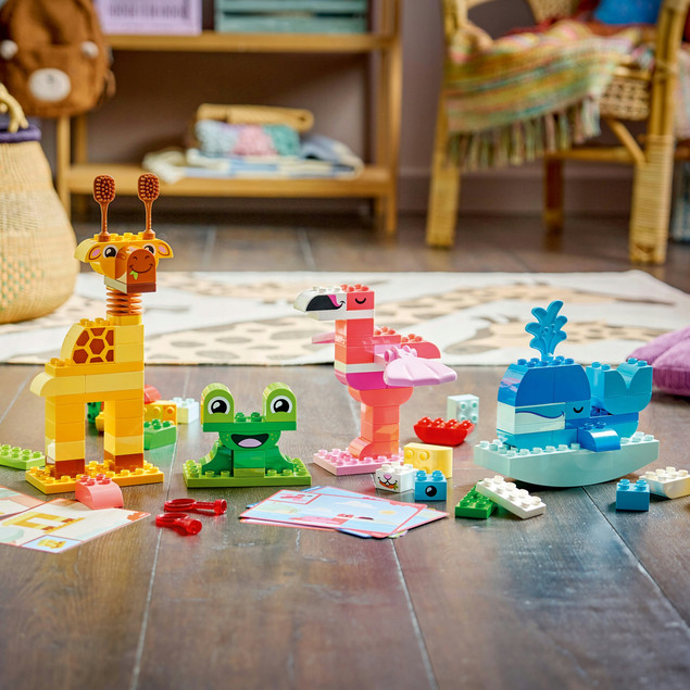 LEGO DUPLO 10472 Kreatywne Budowanie Zwierzątek | Zabawa Edukacyjna dla Dzieci 3+
