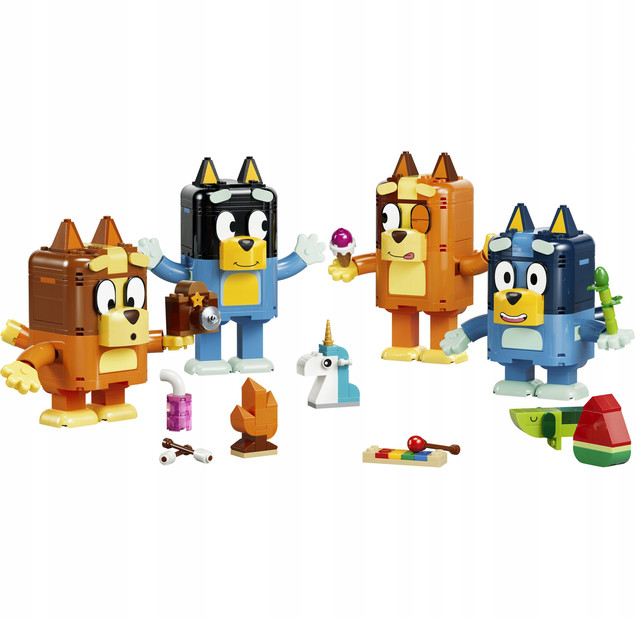 LEGO Bluey 11217 Bluey i jej Rodzina z Klocków – Zestaw Konstrukcyjny