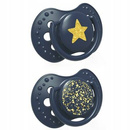  Smoczek silikonowy dynamiczny LOVI 0-3m 2 szt. Stardust Blue