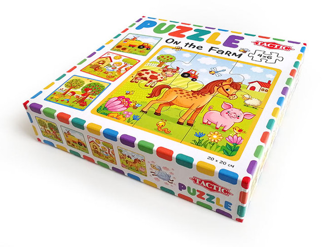 Puzzle Tactic Moje Pierwsze Puzzle Farma 6 el. dla Dzieci 3+