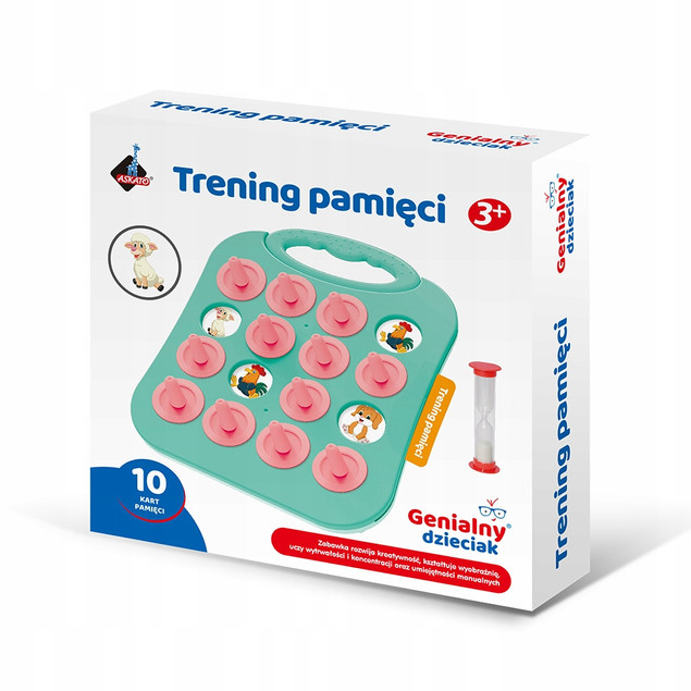 Askato Genialny Dzieciak Trening Pamięci Gra Edukacyjna Memory 3+