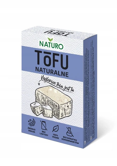 Tofu naturalne 200g Bionaturo - Wysoka Zawartość Białka