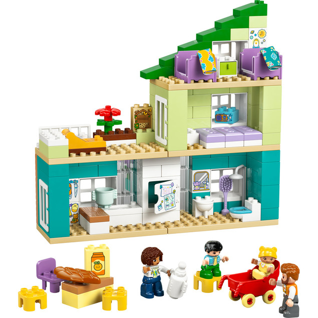 LEGO 10470 DUPLO Nowoczesny dom rodzinny 3 w 1 z figurkami