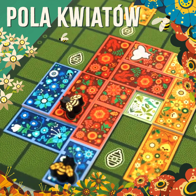 POLA KWIATÓW Gra Planszowa Towarzyska 8+ Nasza Księgarnia