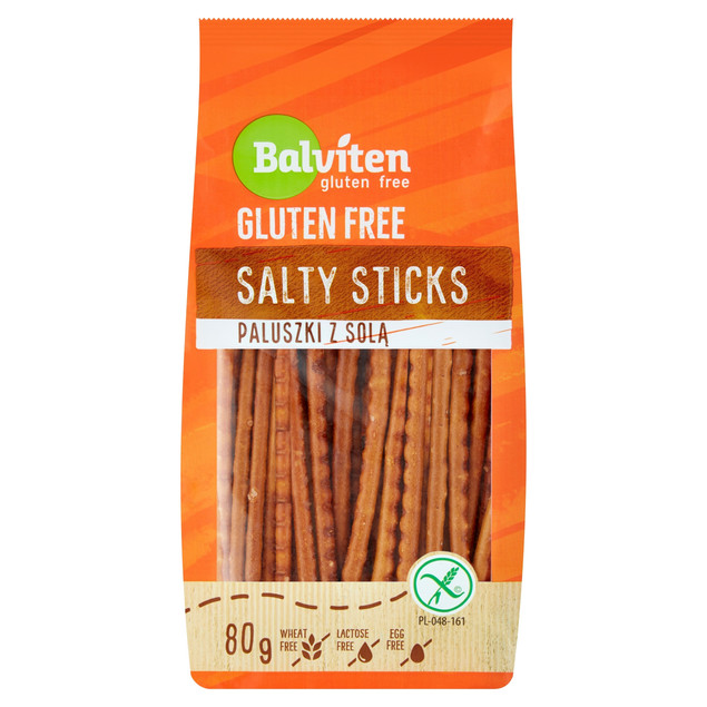 Balviten Bezglutenowe paluszki z solą 80g