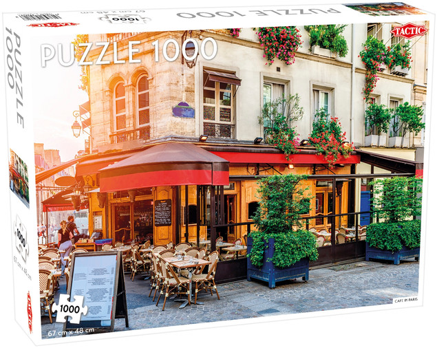Puzzle Tactic 1000 elementów Cafe in Paris Kawiarnia Paryż 58254