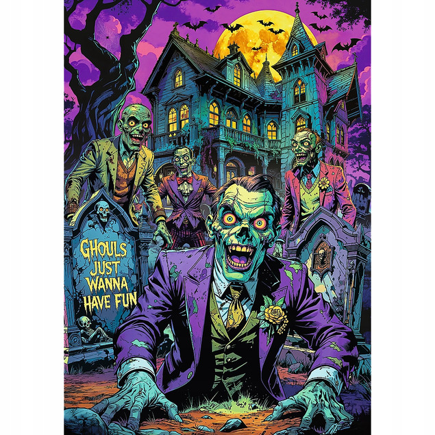 Trefl Puzzle 1000 El. Hall of Horror Układanka Zombie 12+