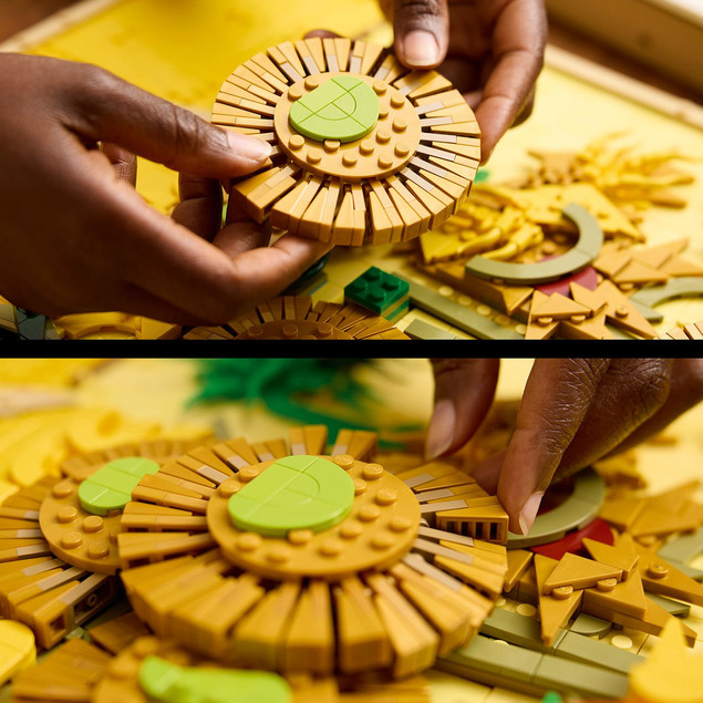 Tytuł LEGO Art 31215 Vincent van Gogh Słoneczniki – Obraz 3D Klocki Kolekcjonerskie