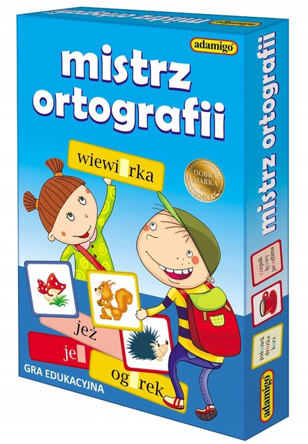 Gra Edukacyjna Mistrz Ortografii Dla Dzieci Klasa I-III 5+ Adamigo 07172