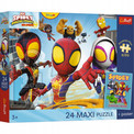 Trefl Puzzle PPK 24 Maxi, Spidey i kumple - Przygody pajęczej ekipy +plakat