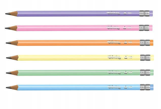 Ołówek Zestaw 6 PASTELOWYCH Ołówków HB Colorino