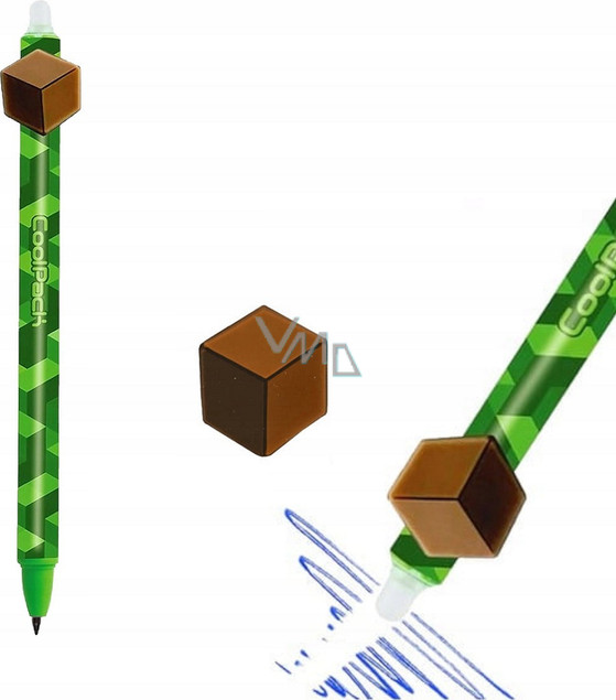 3x Długopis Wymazywalny Automat MINECRAFT City Jungle CoolPack